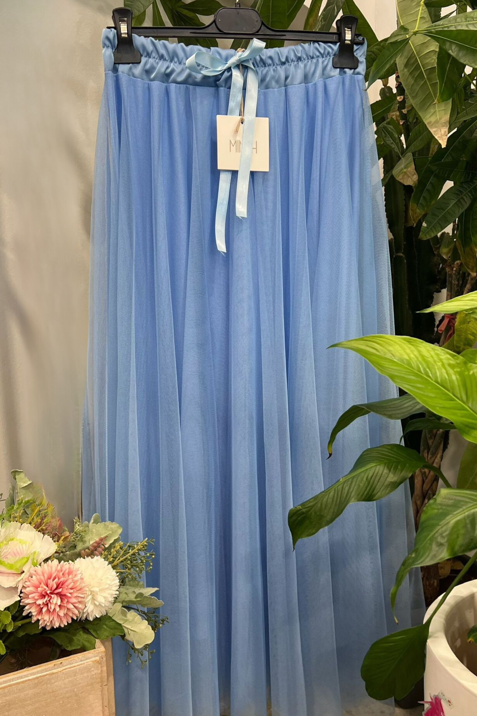 A-line Tulle Skirt style MK04-015/lightblue