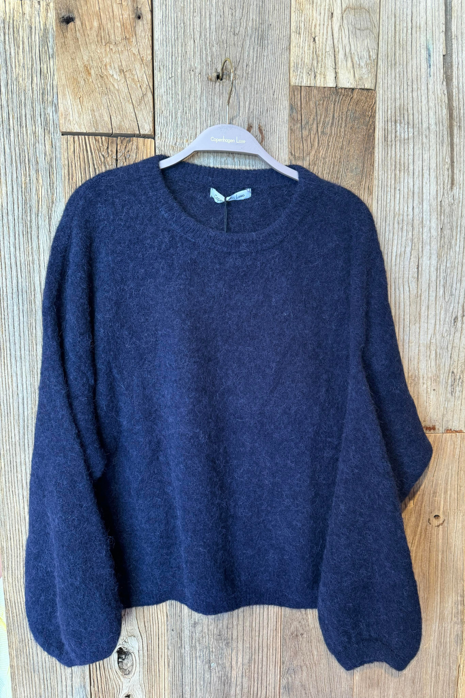 Cozy Alpaca Blend Sweater - Style 7052 (Navy)