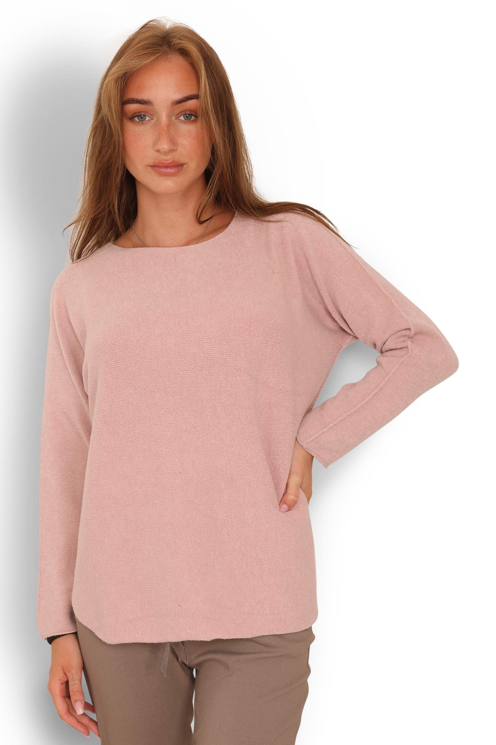 Viscose Blend Sweater - Style 7013 (Antique Rose)