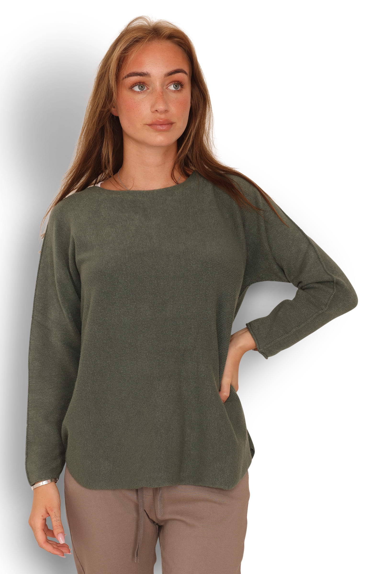 Viscose Blend Sweater - Style 7013 (Army)