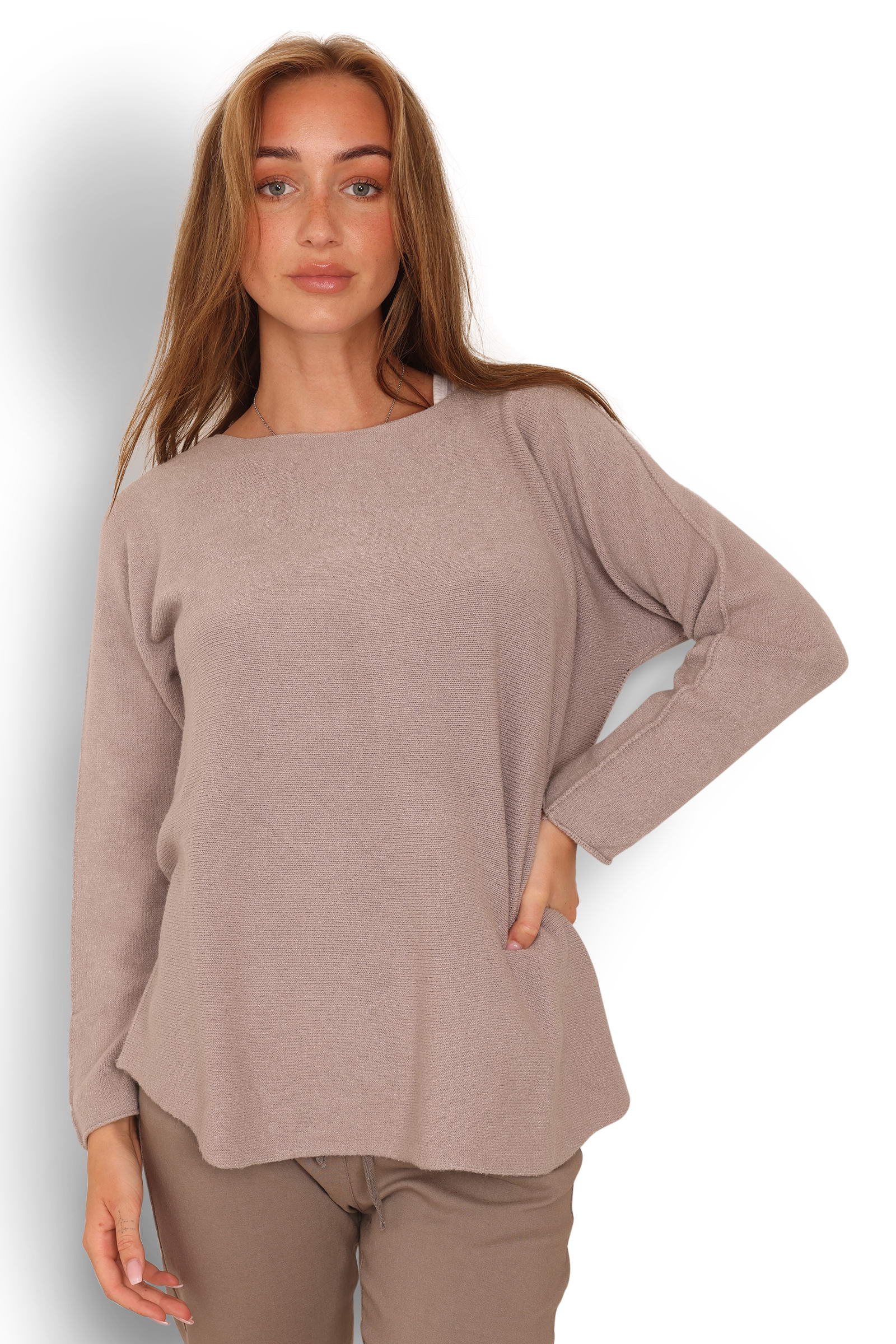 Viscose Blend Sweater - Style 7013 (Nut)